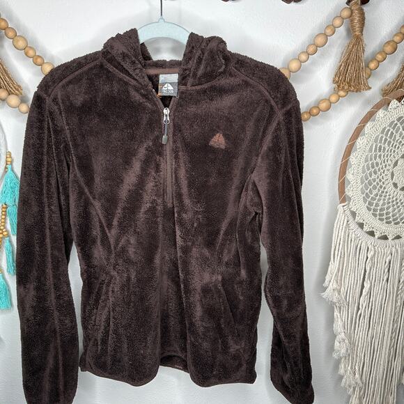 Nike ACG Brown Furry Sherpa Jacket - Picture 1 of 4
